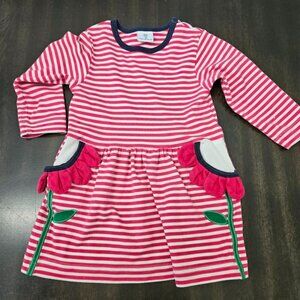 Florence Eiseman Girl's Stripe Knit Flower Dress size 3T